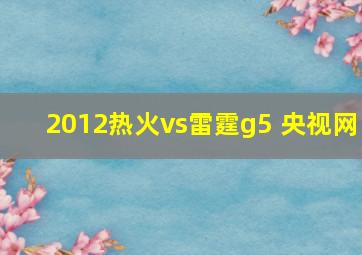 2012热火vs雷霆g5 央视网